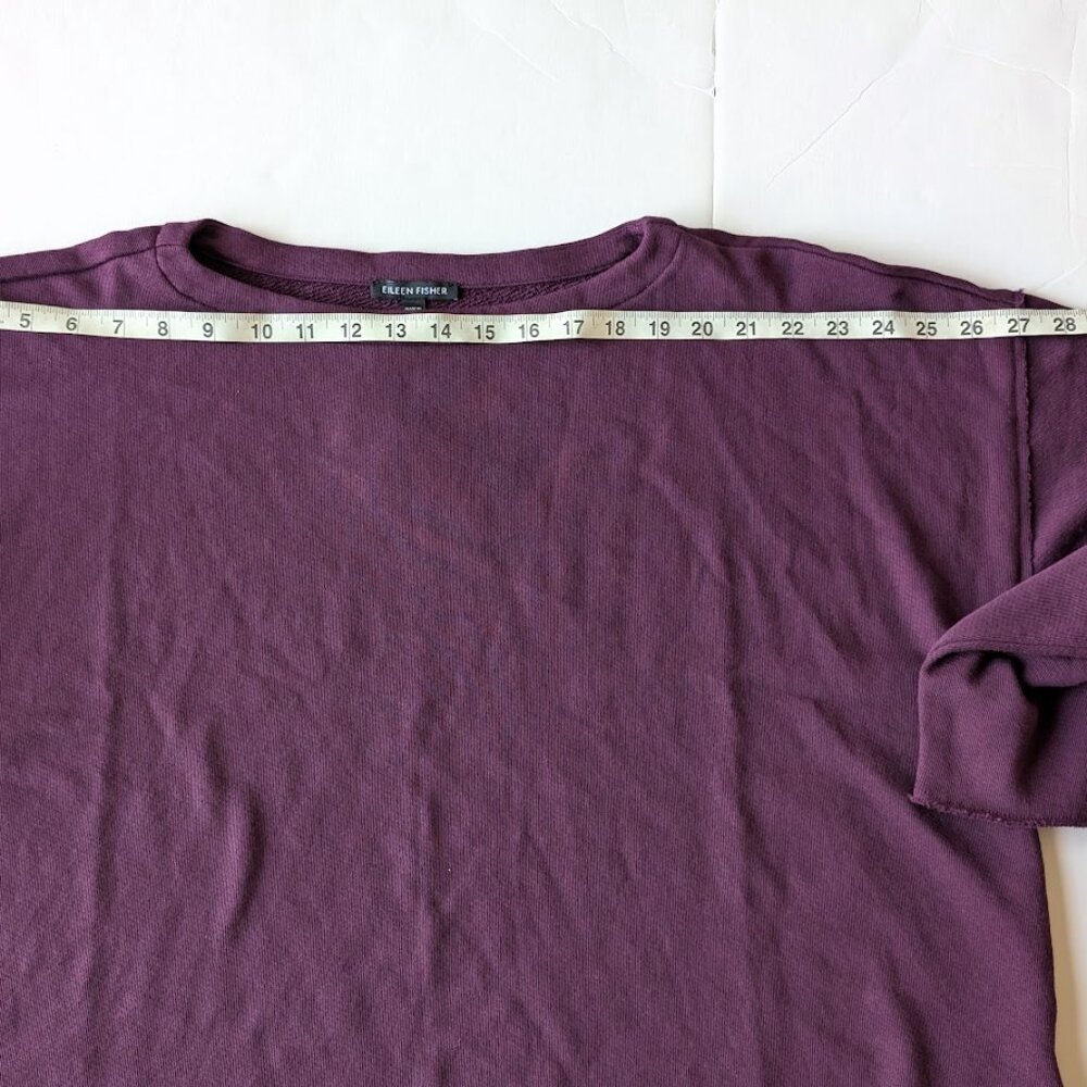 Eileen Fisher Lightweight 100% Organic Cotton Terry Box-Top Sz:XL NWT - Picture 12 of 14